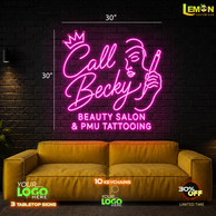 Call Beauty | LED NEON SIGN 30 INCH