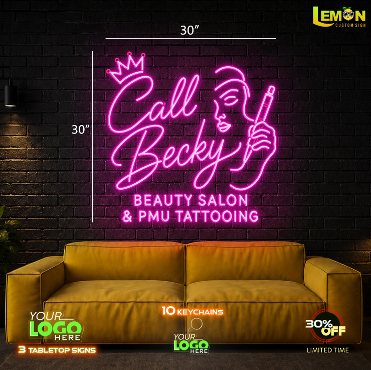 Call Beauty | LED NEON SIGN 30 INCH