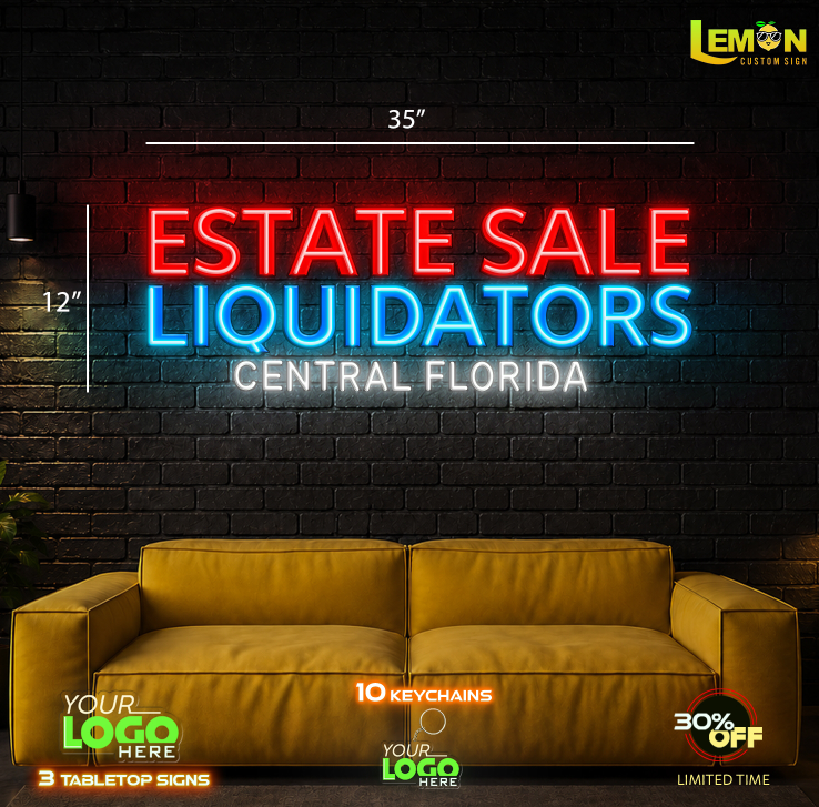 ESTATE SALE LIQUIDATORS | LED NEON SIGN