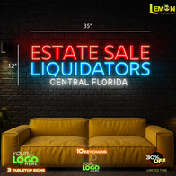 ESTATE SALE LIQUIDATORS | LED NEON SIGN