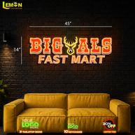 BIG ALS FAST MART - Led Neon Sign