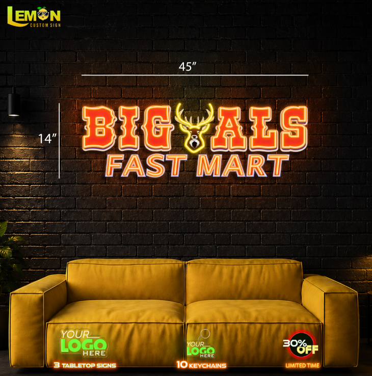 BIG ALS FAST MART - Led Neon Sign