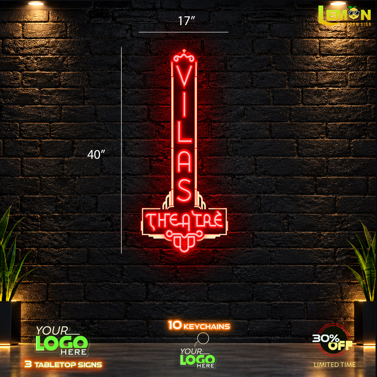 TRADING POST & VILAS THEATRE | LED NEON SIGN (2 SIGNS)