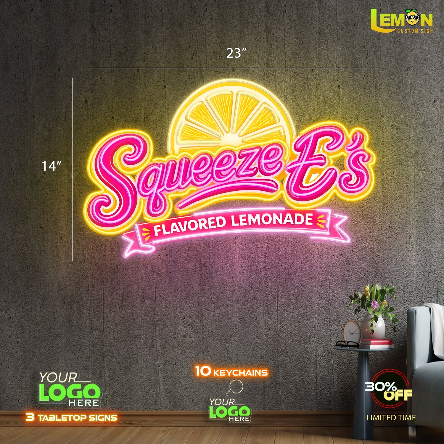 Squeeze E's | LED NEON SIGN