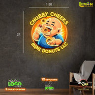 Chubby Cheeks Mini Donuts LLC | LED NEON SIGN