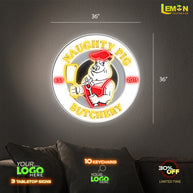 NAUGHTY PIG BUTCHERY | LED NEON SIGN