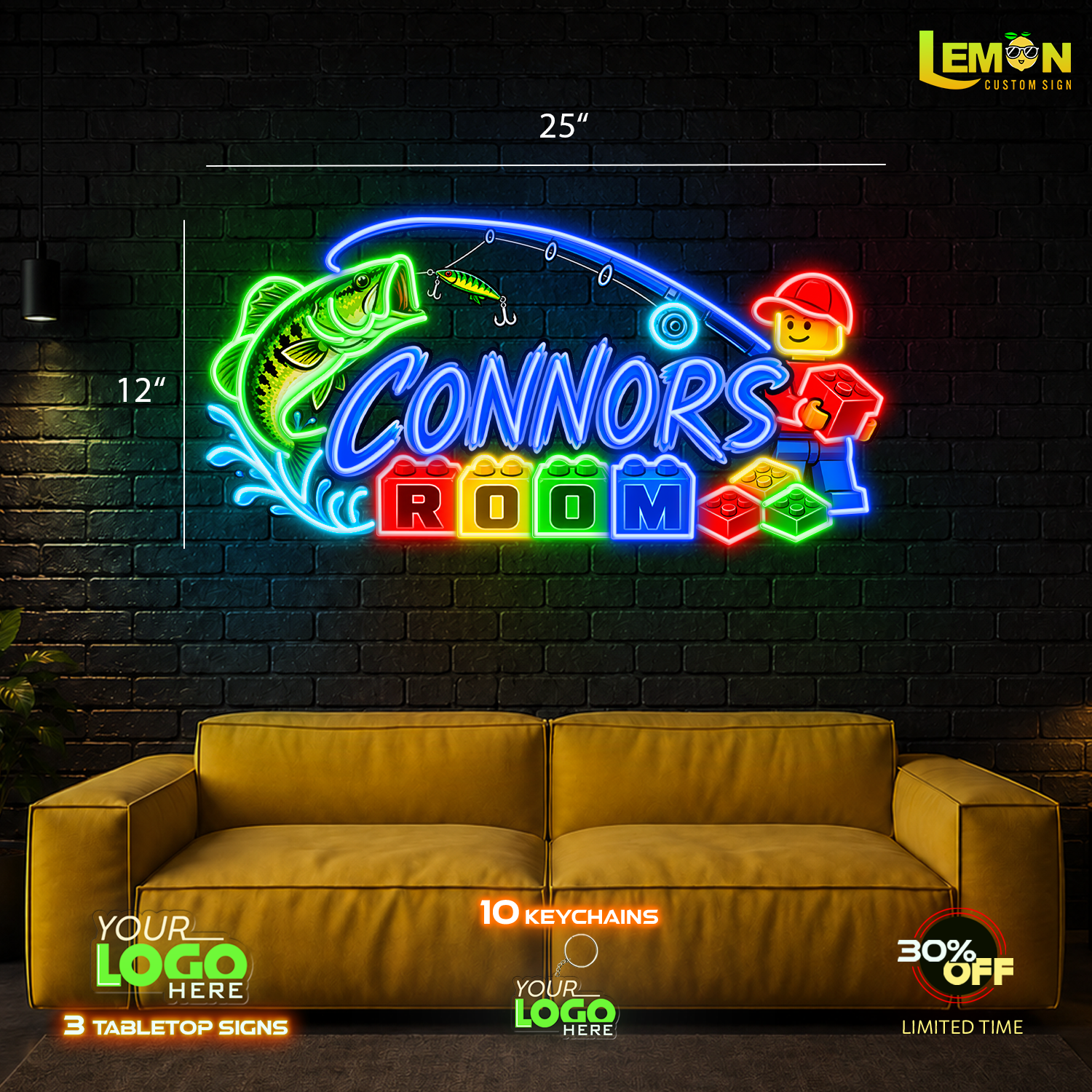CONNORS ROOM AND 300 keychains| LED NEON SIGN