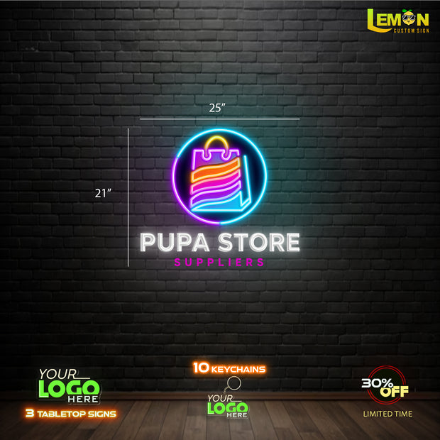 PUPA STORE | LED NEON SIGN