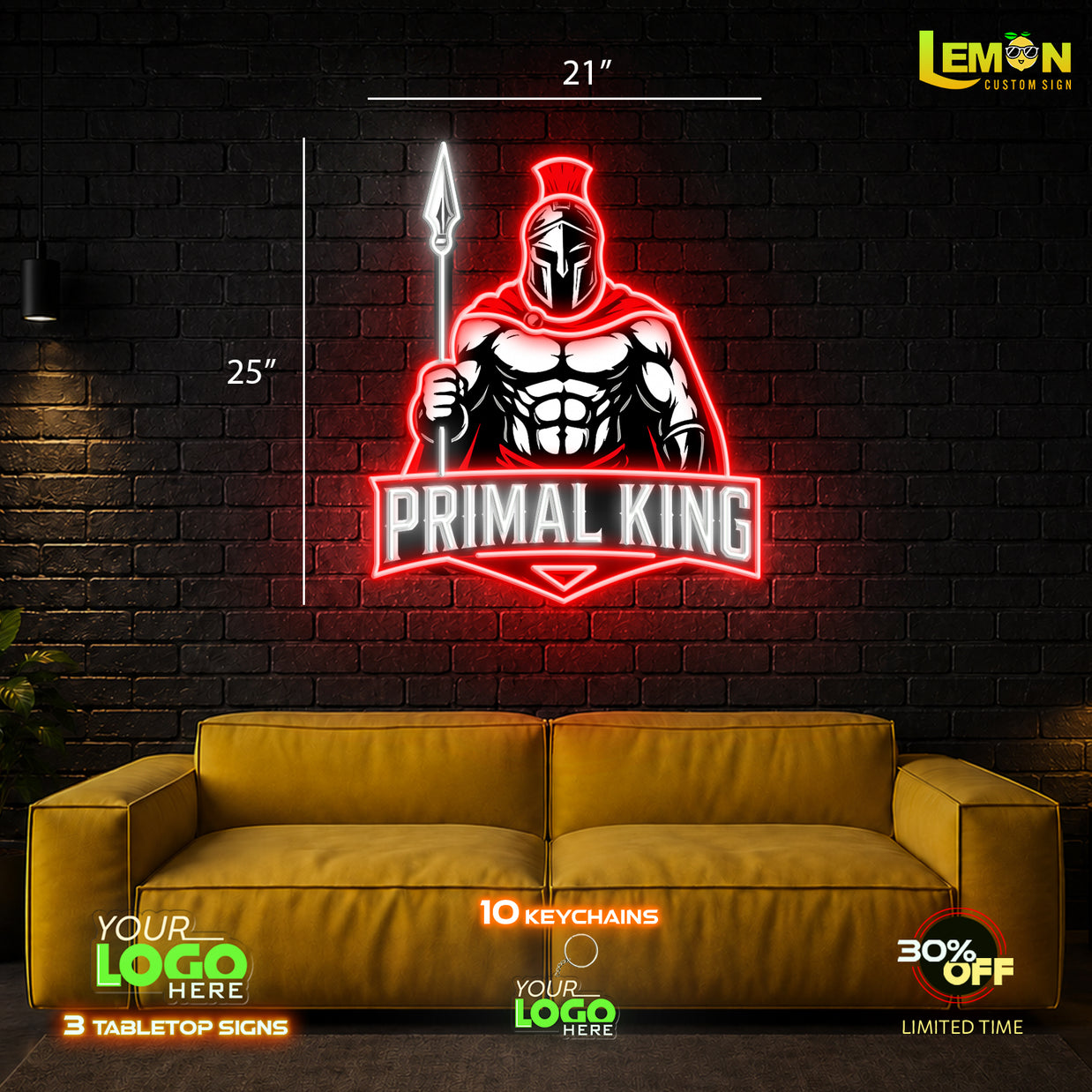PRIMAL KING | LED NEON SIGN