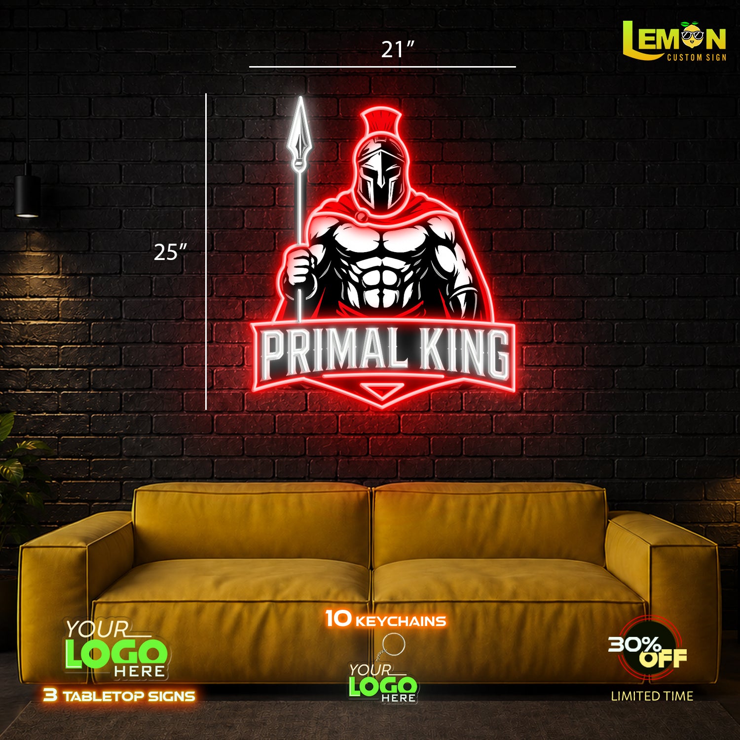 PRIMAL KING | LED NEON SIGN