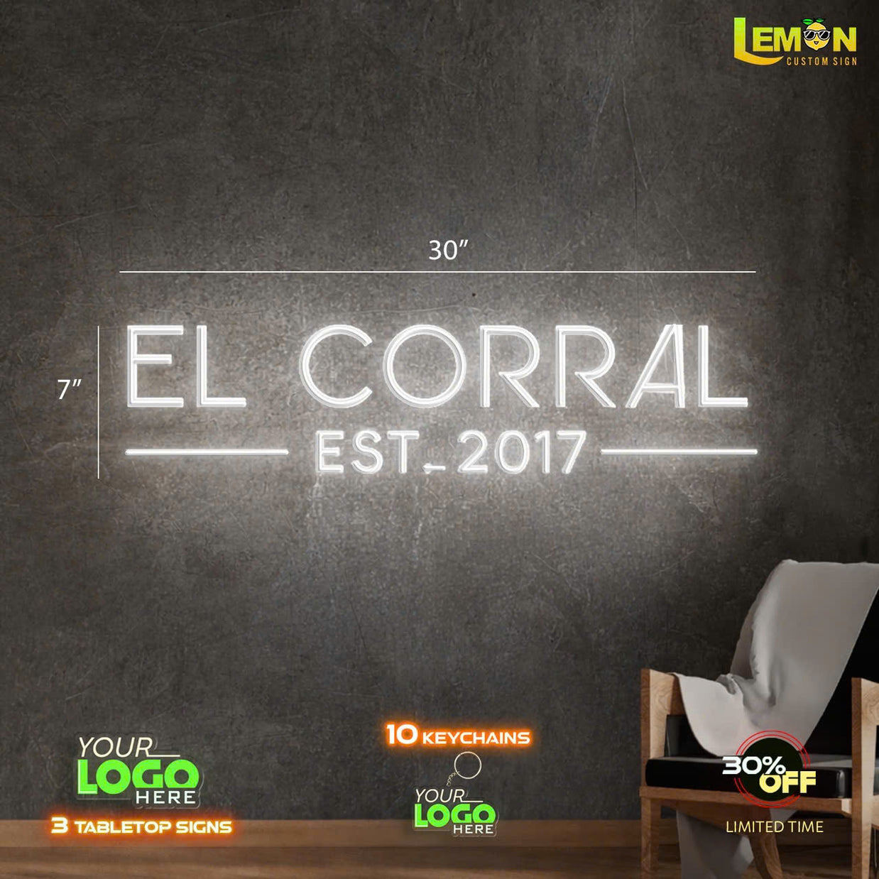 El Corral Est. 2017 | LED NEON SIGN