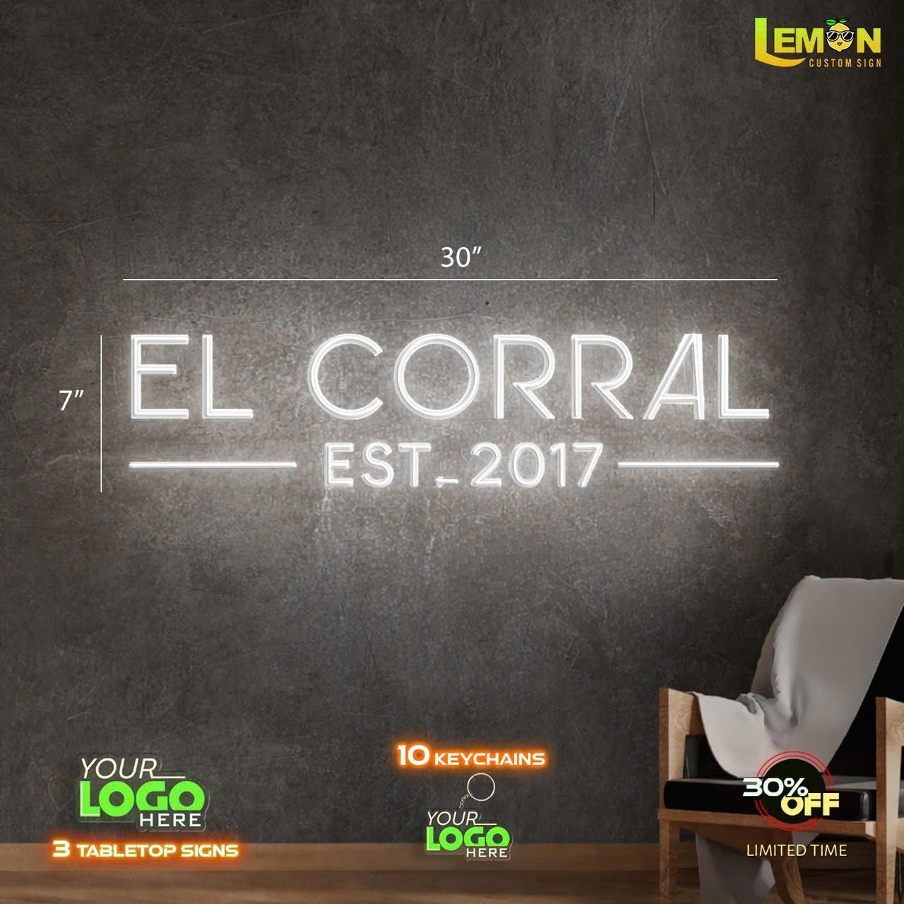 El Corral Est. 2017 | LED NEON SIGN